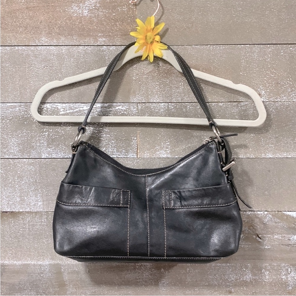 Fossil Black Leather Shoulder Bag